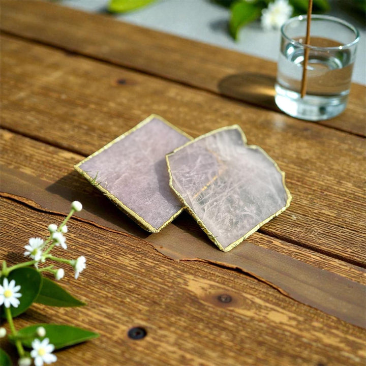 Gemstone coasters