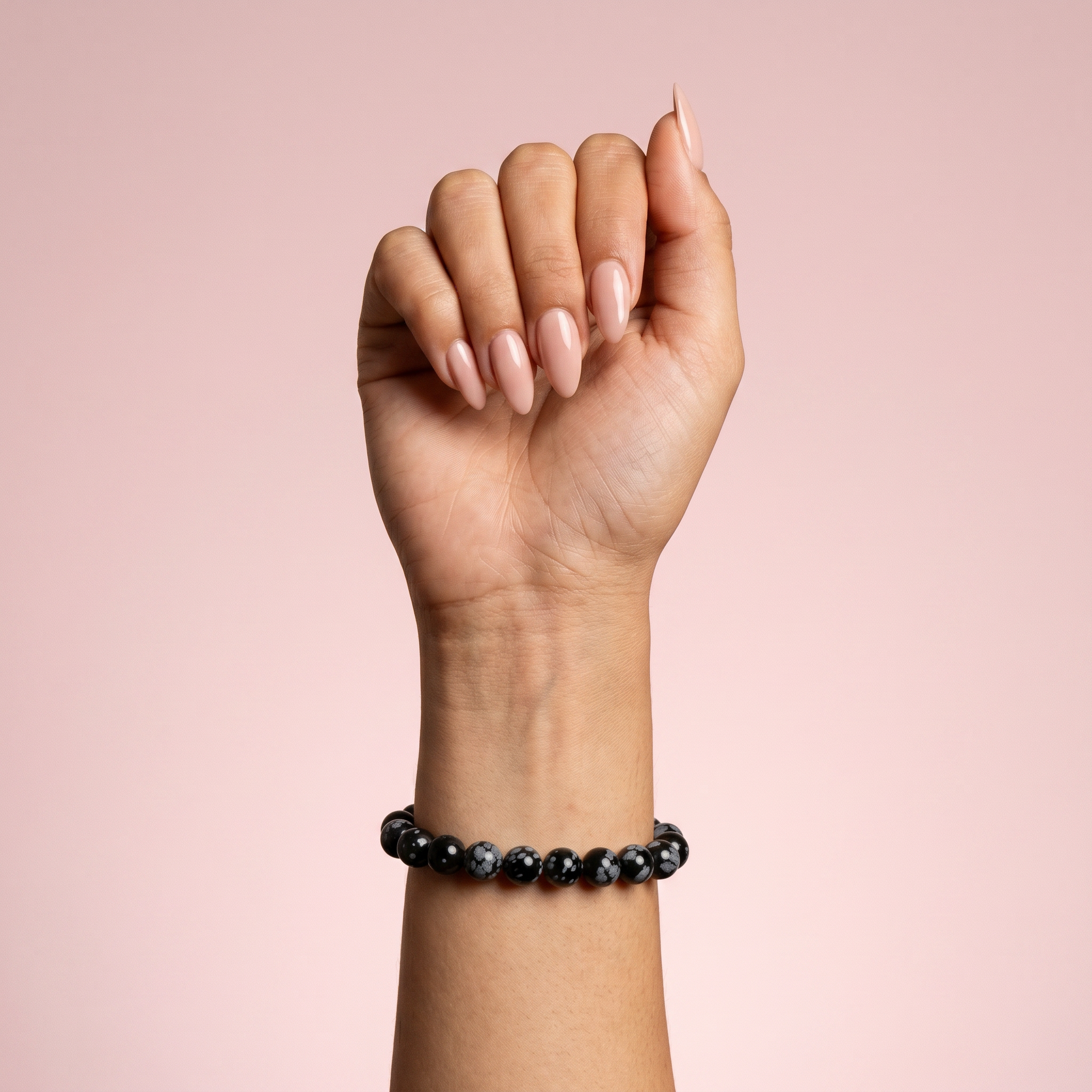 Snowflake Obsidian Bracelet