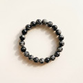 Snowflake Obsidian Bracelet