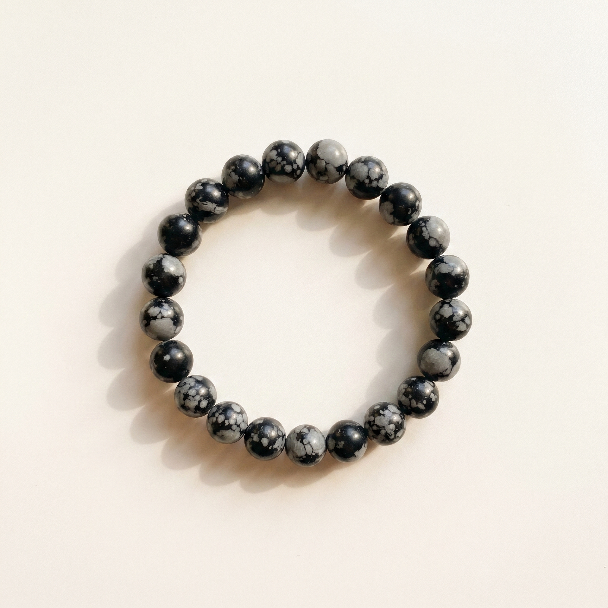 Snowflake Obsidian Bracelet