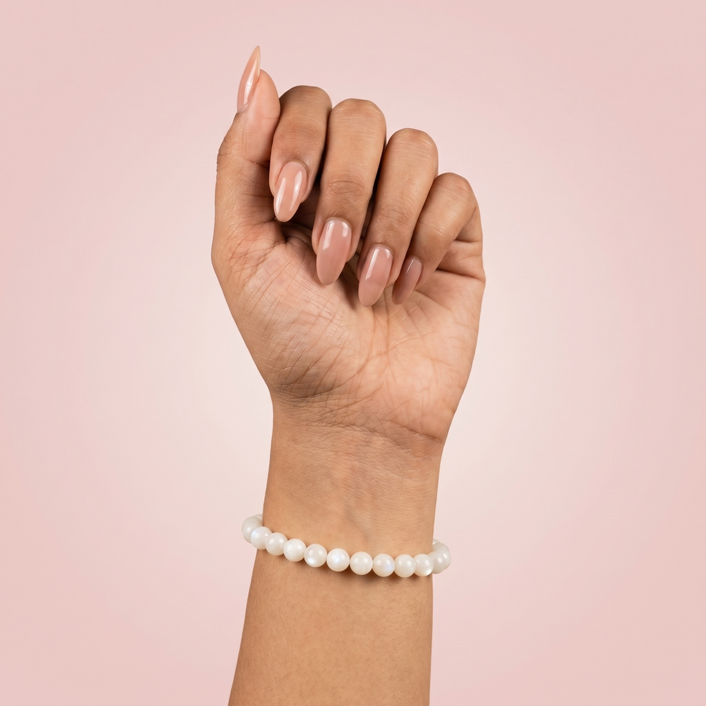 White Calcedony Bracelet