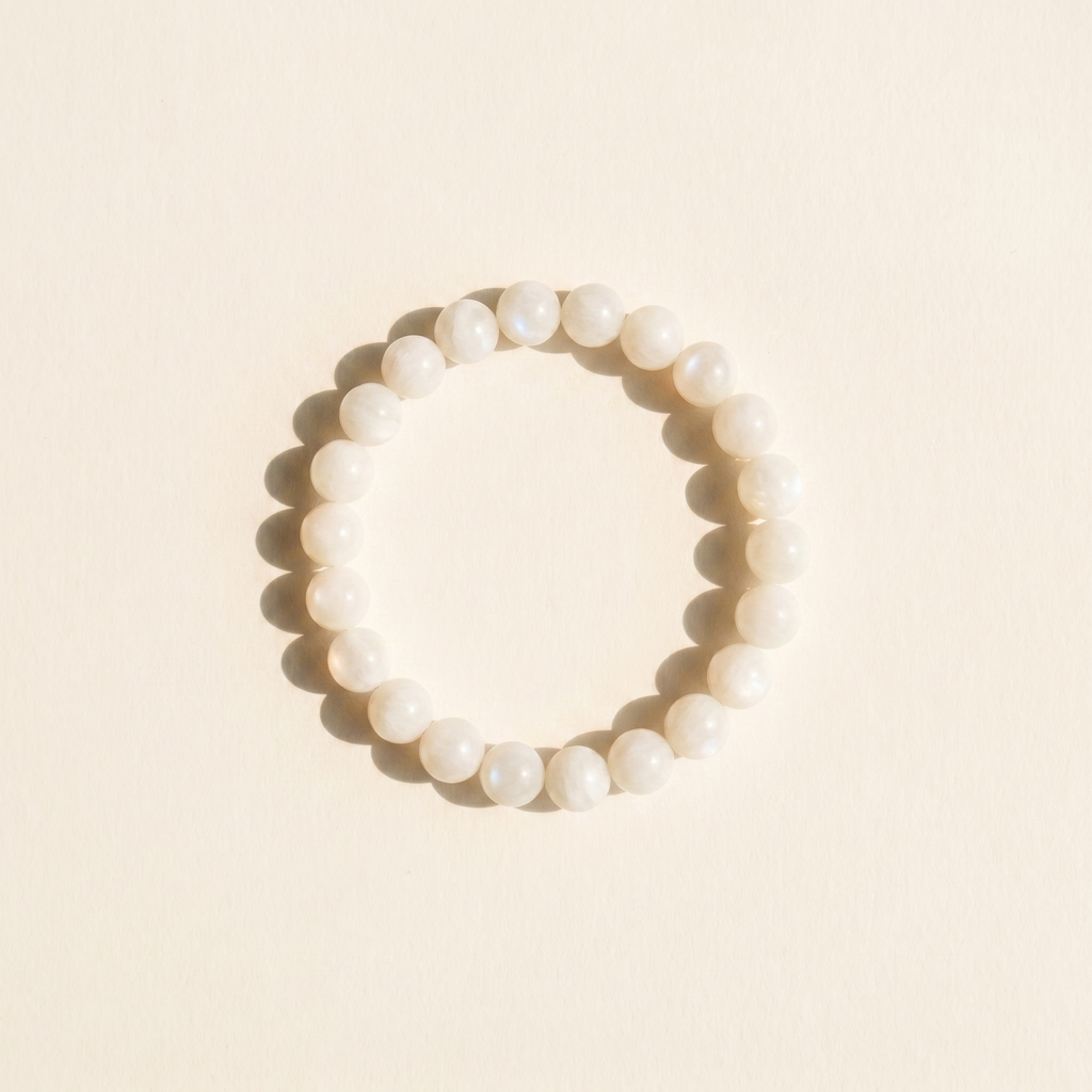 White Calcedony Bracelet