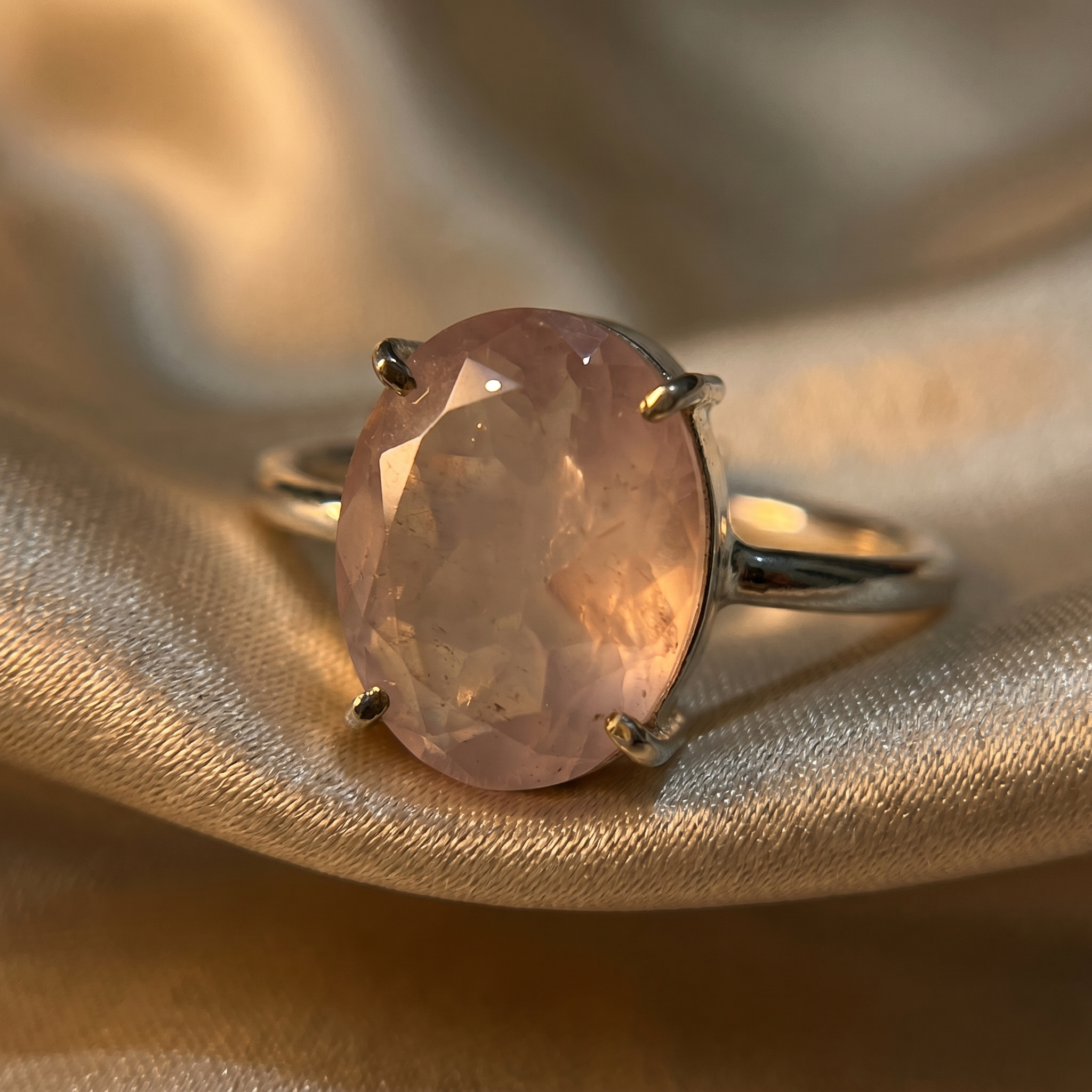 Rose Quartz Ring