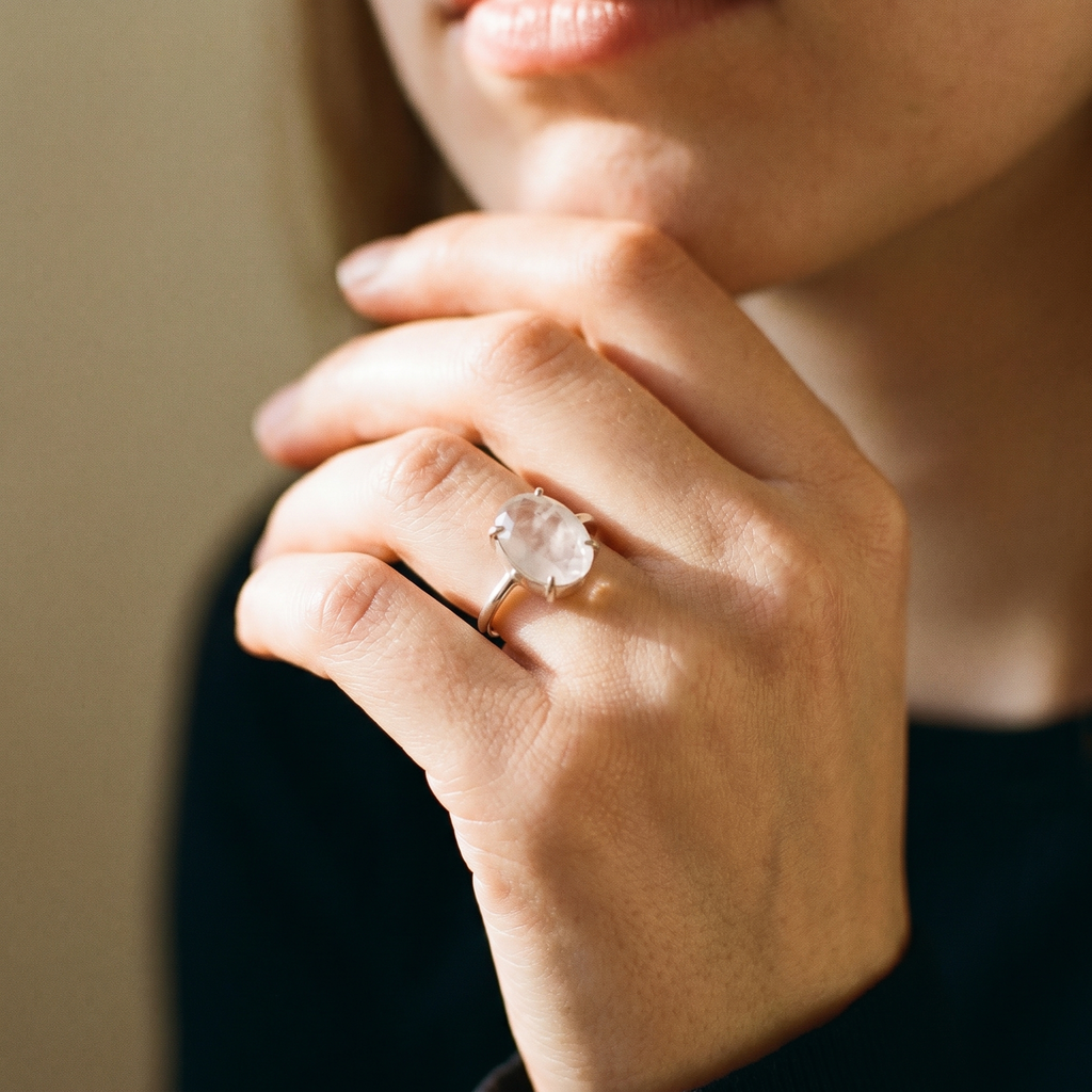 Rose Quartz Ring