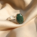 Natural Green Jade Ring