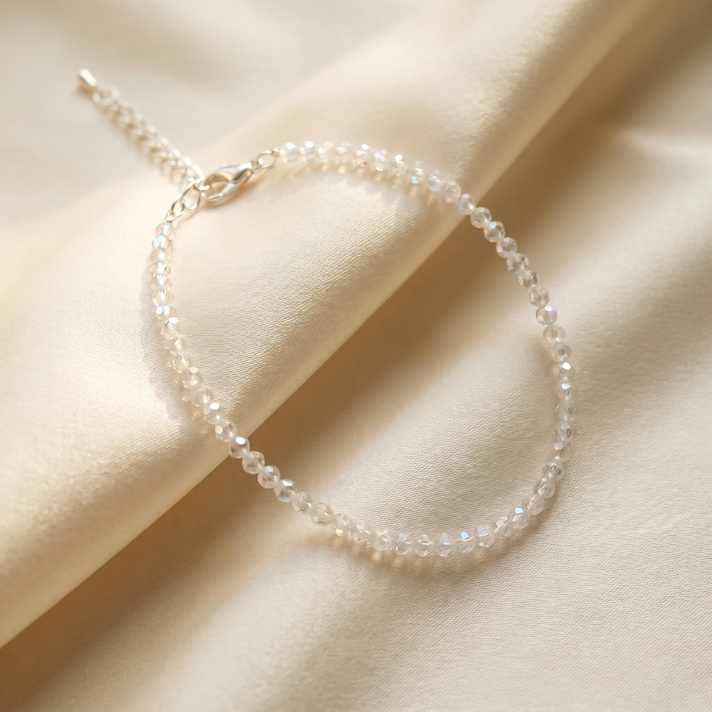 Clear Quartz Anklet