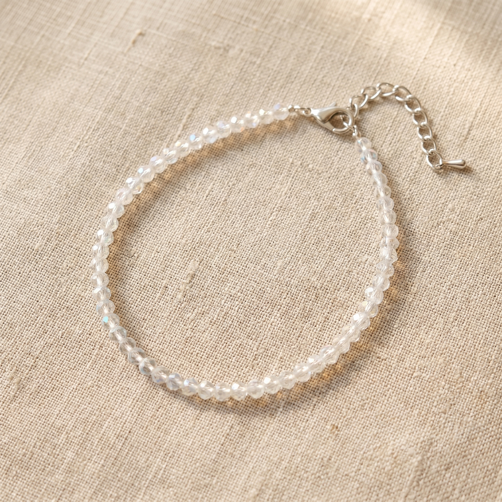Clear Quartz Anklet