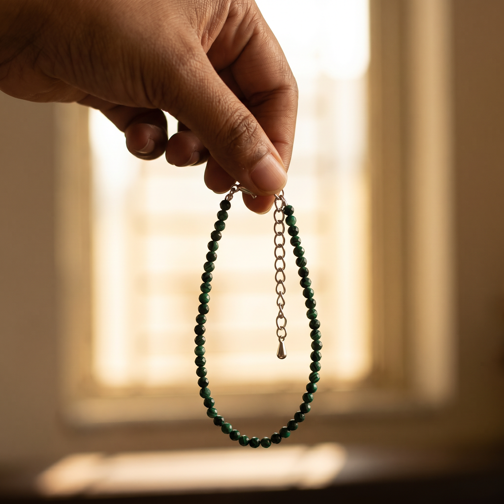 Malachite Anklet