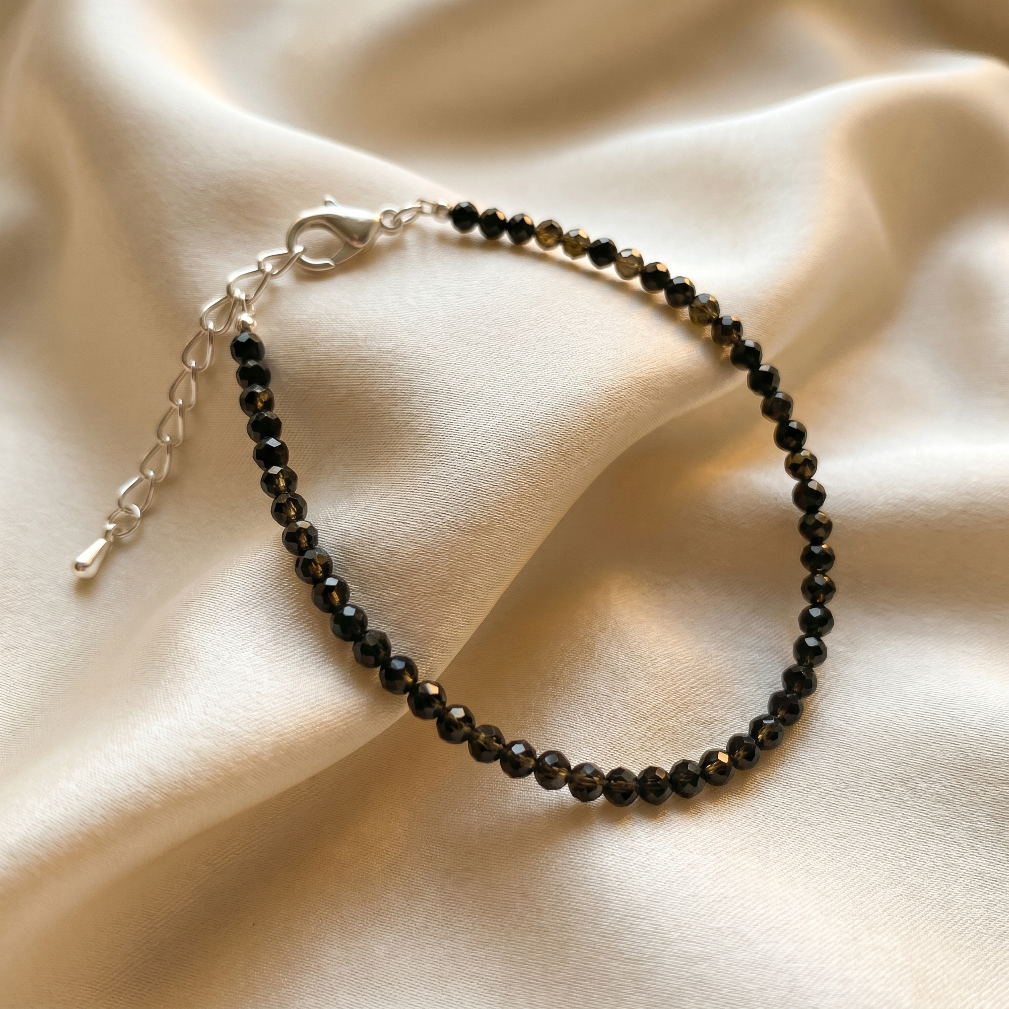 Black Obsidian Anklet