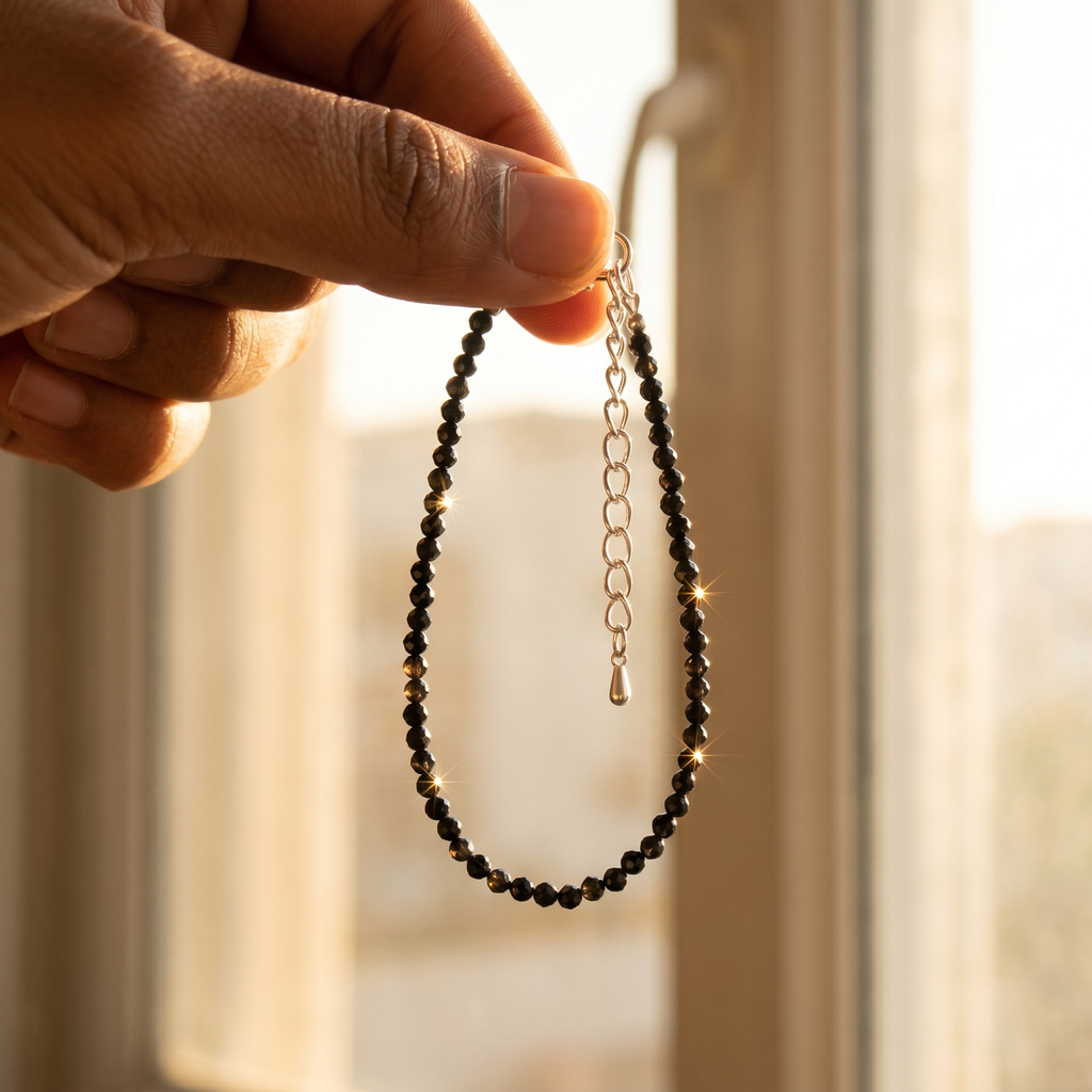 Black Obsidian Anklet