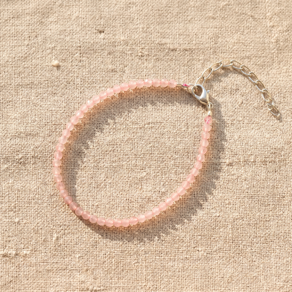 Rose Quartz Anklet