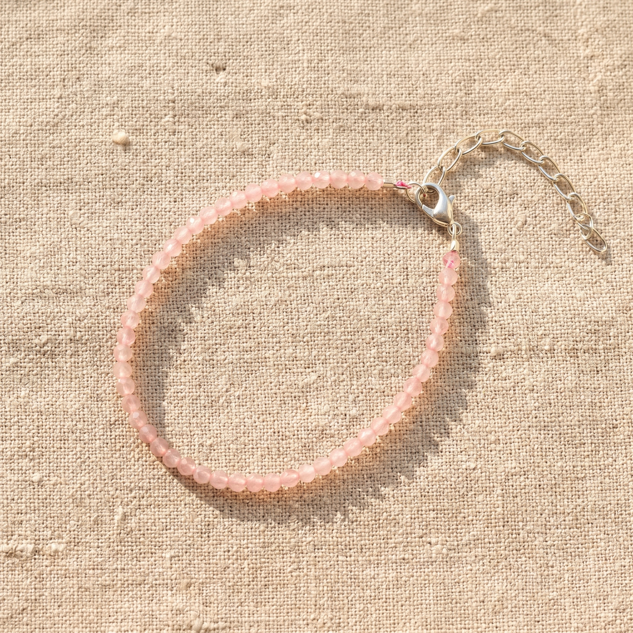 Rose Quartz Anklet