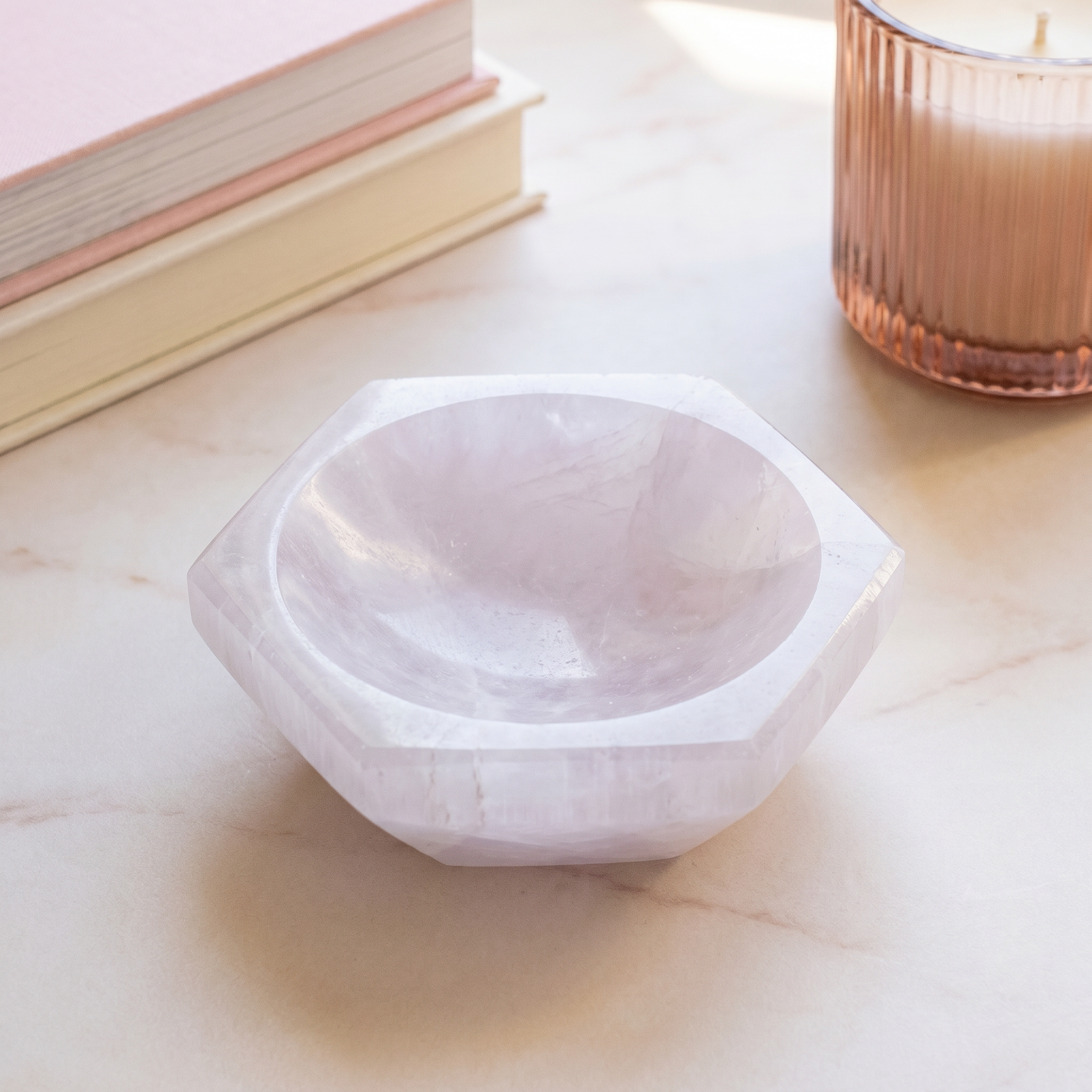 Hexagon Selenite Bowl