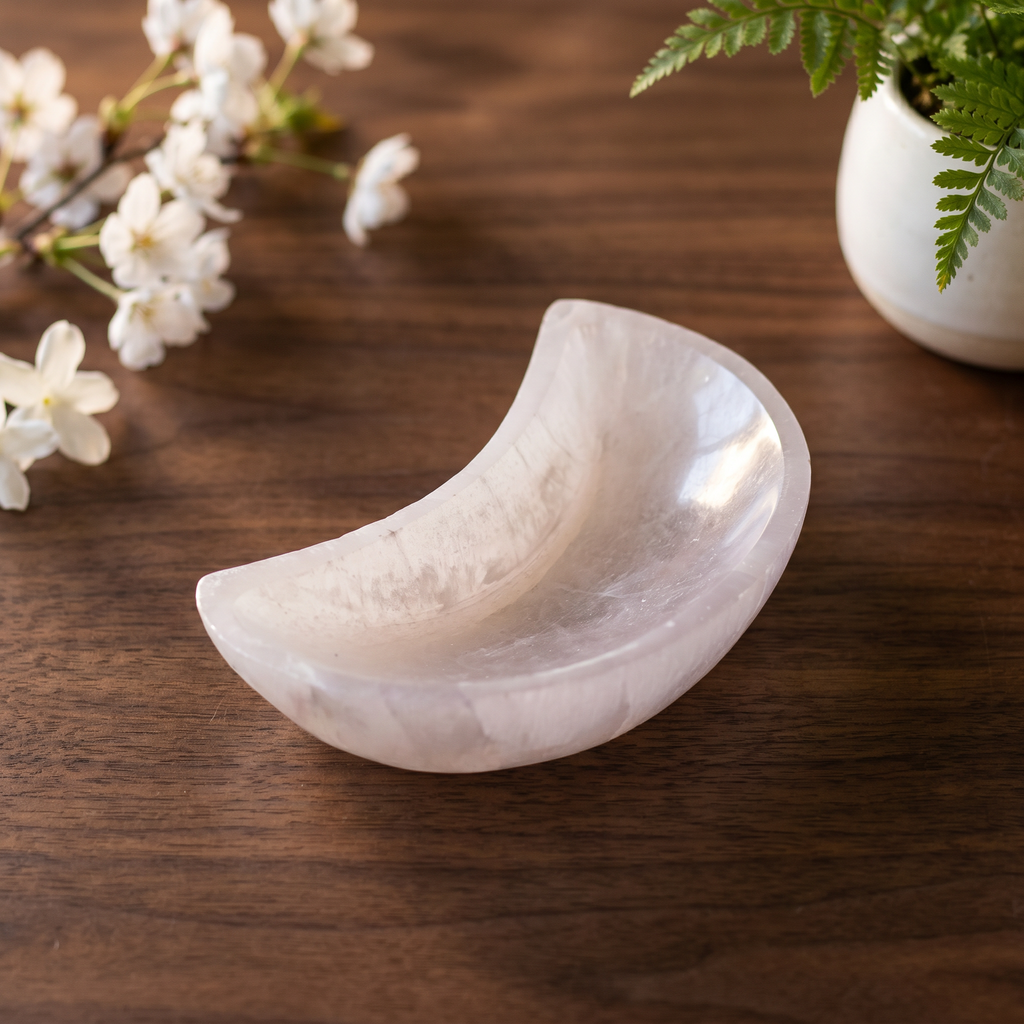 Moon Selenite Bowl