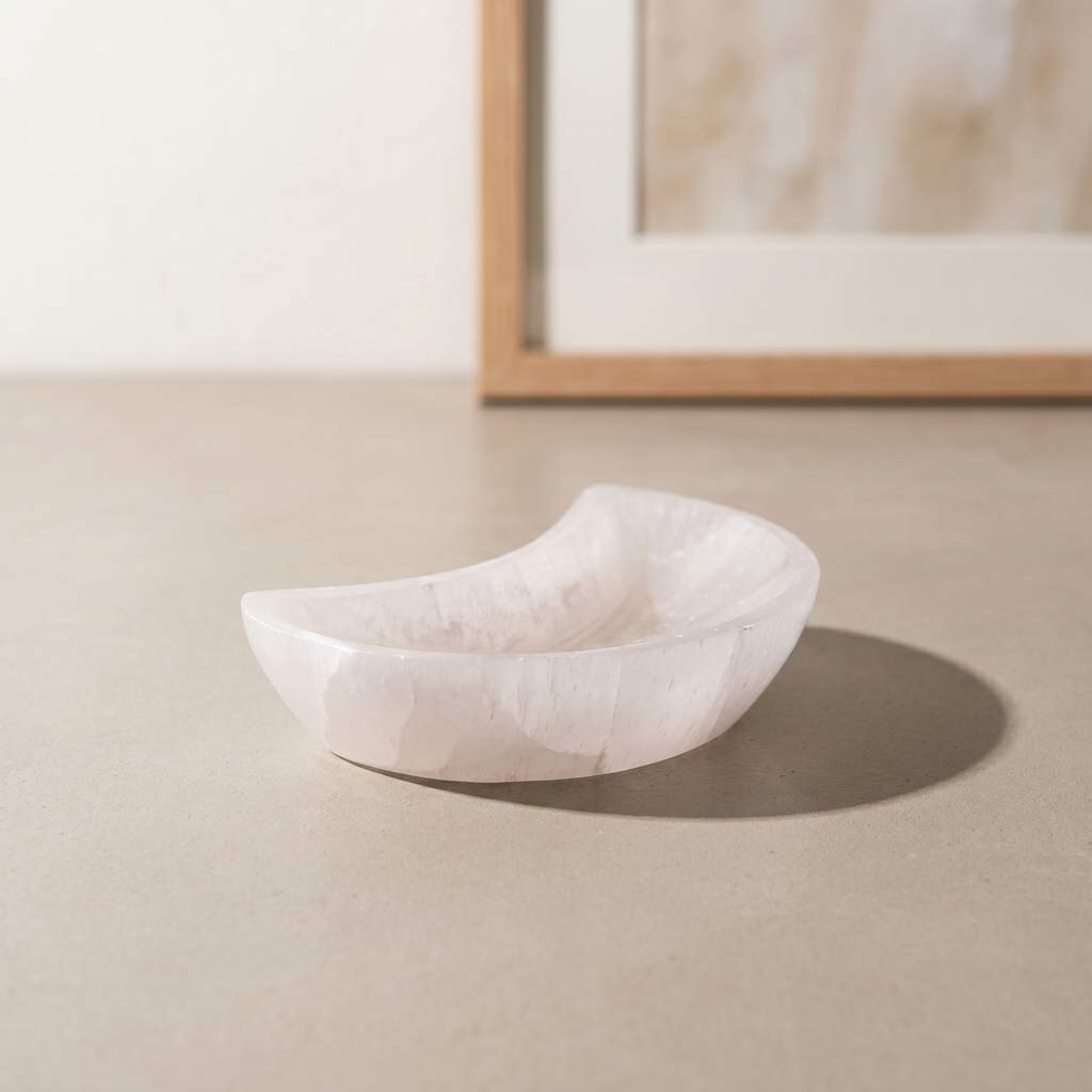 Moon Selenite Bowl