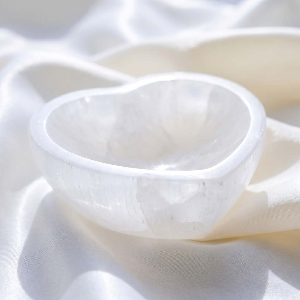 Heart Selenite Bowl