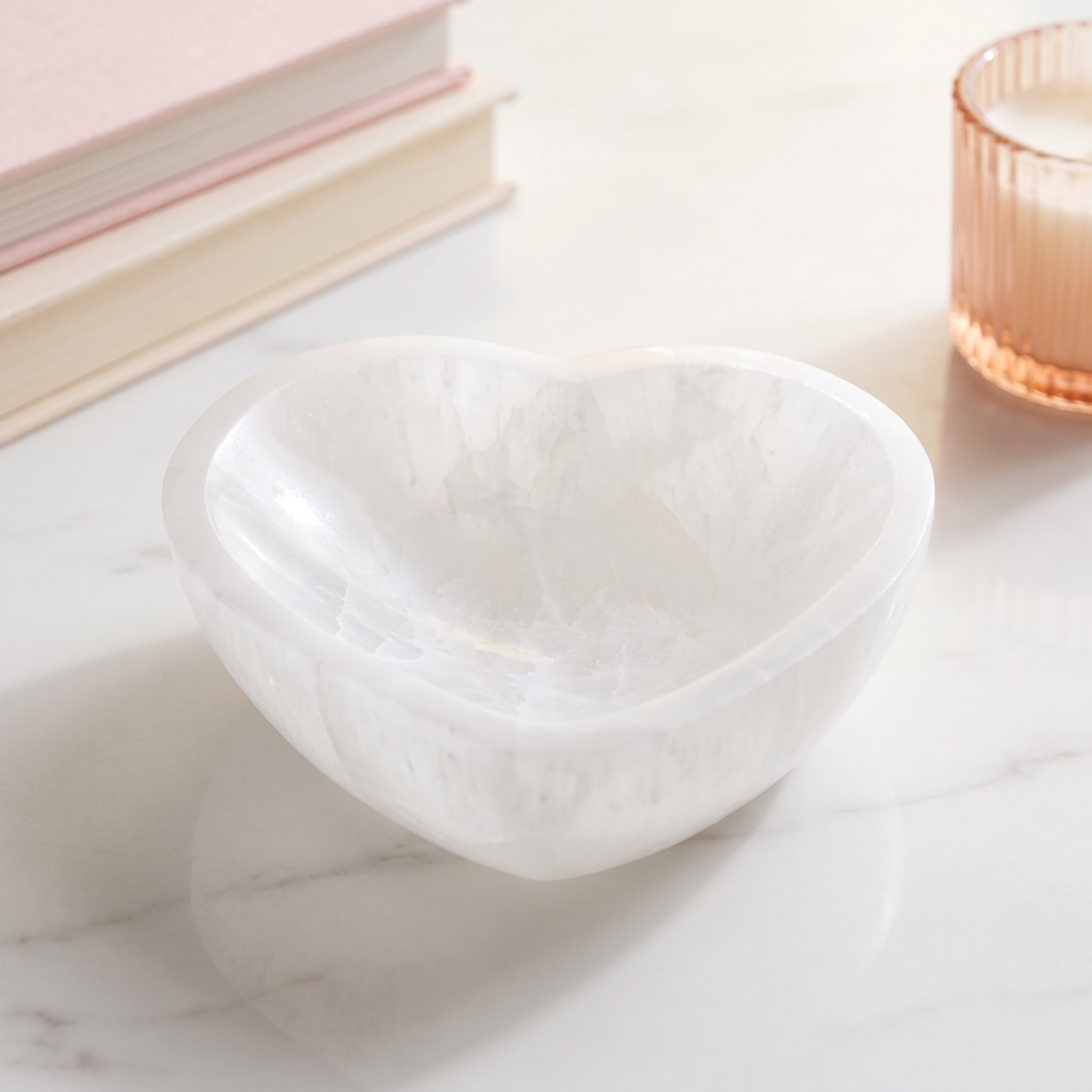 Heart Selenite Bowl