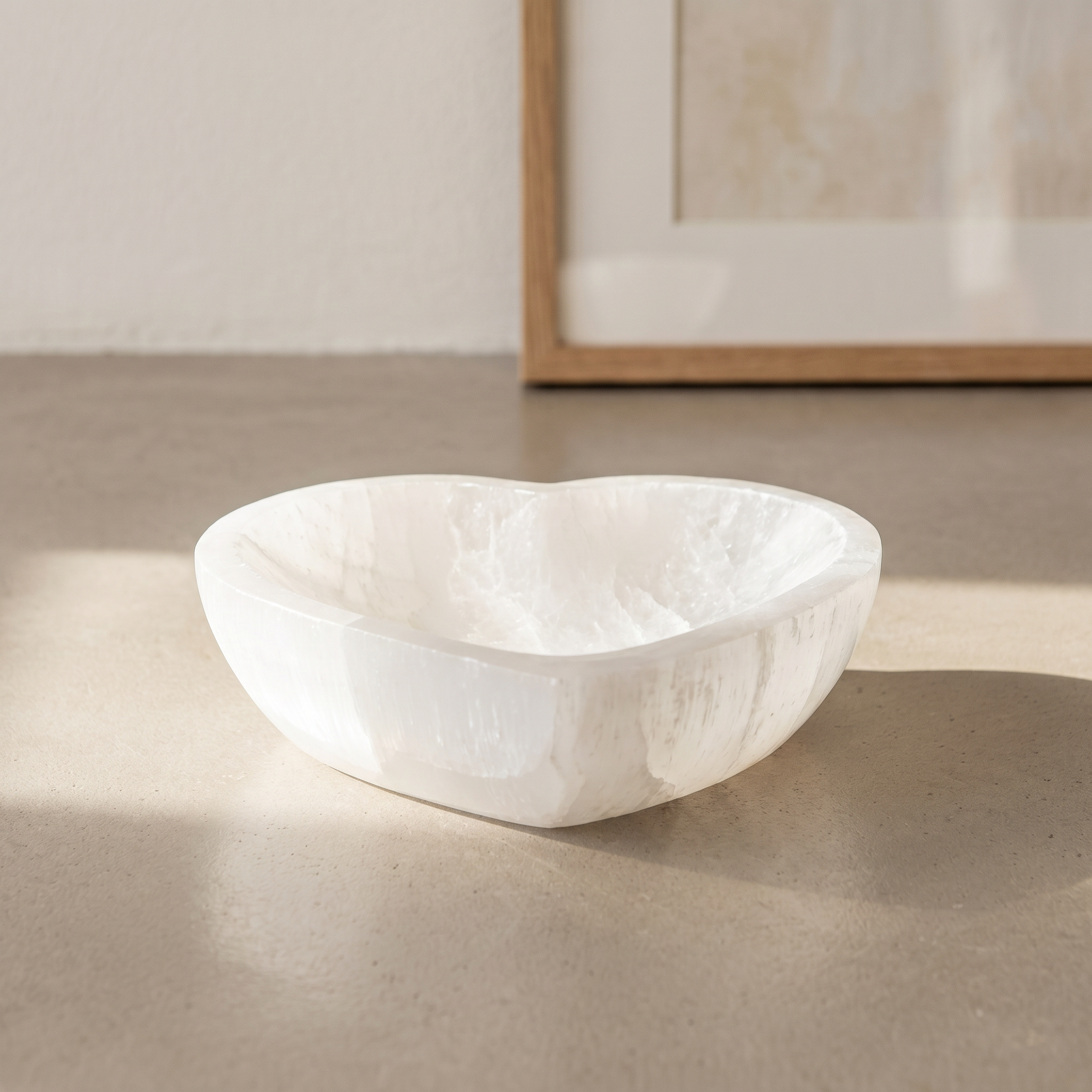 Heart Selenite Bowl
