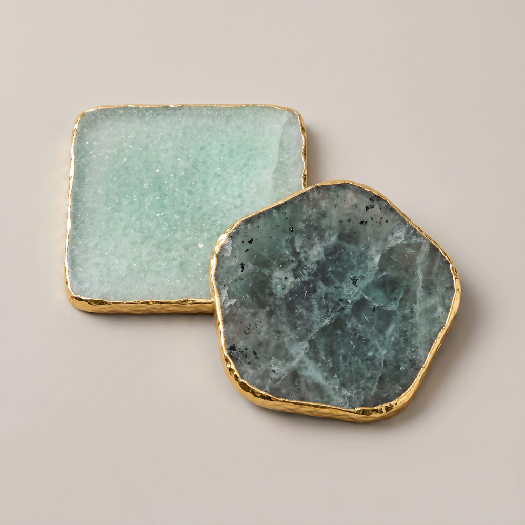 Aqua Blue Coaster Set