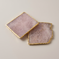 Rose Quartz Coaster Set