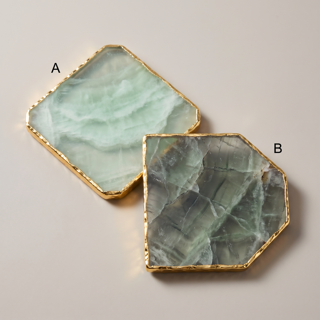 Green Aventurine Coaster Set