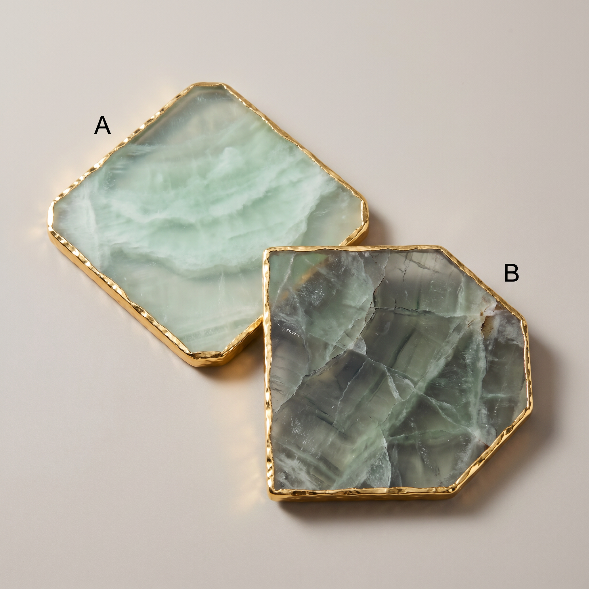 Green Aventurine Coaster Set