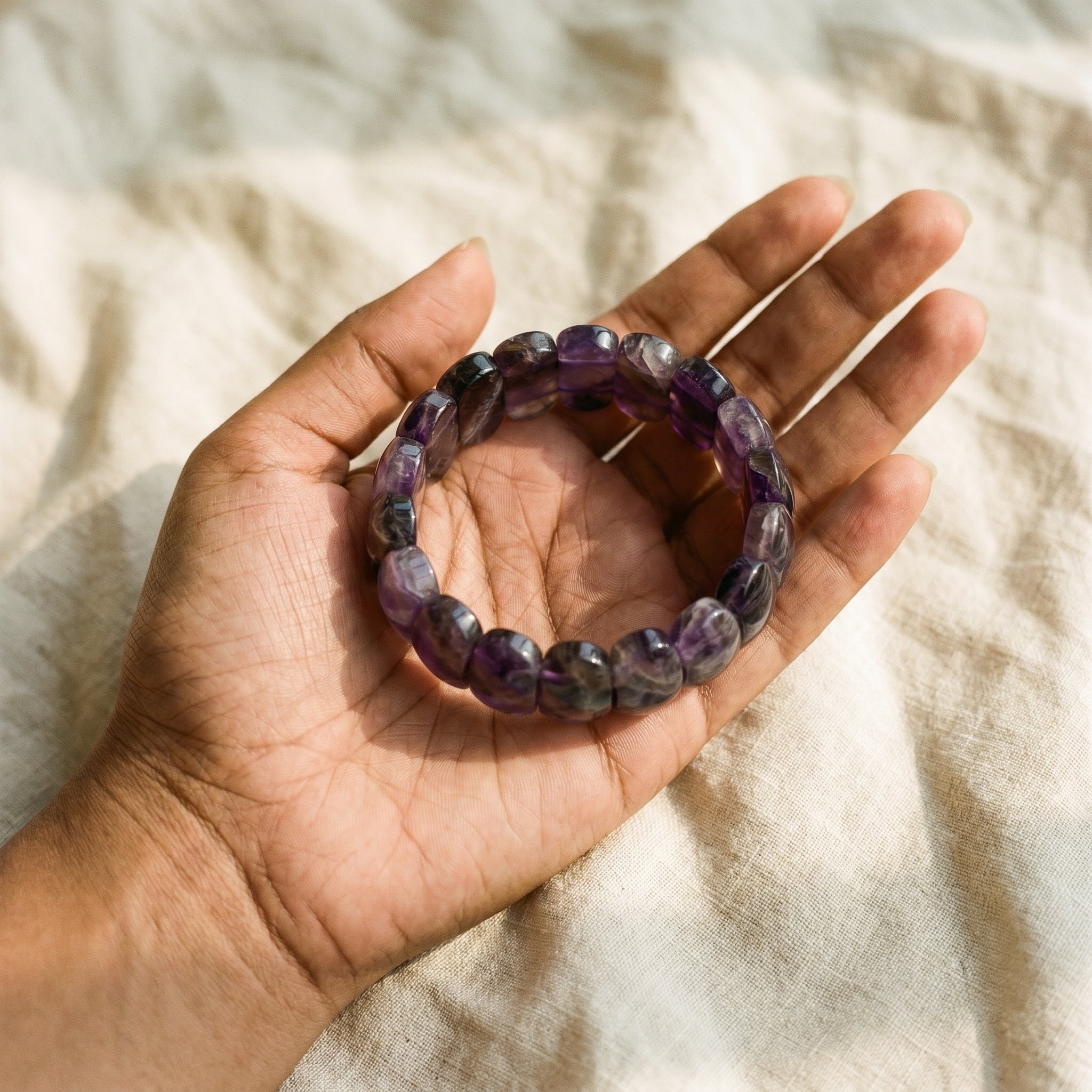 Chip Stone Stretch Amethyst