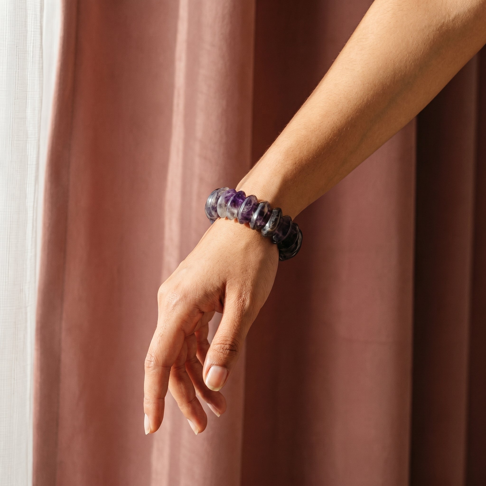 Chip Stone Stretch Amethyst