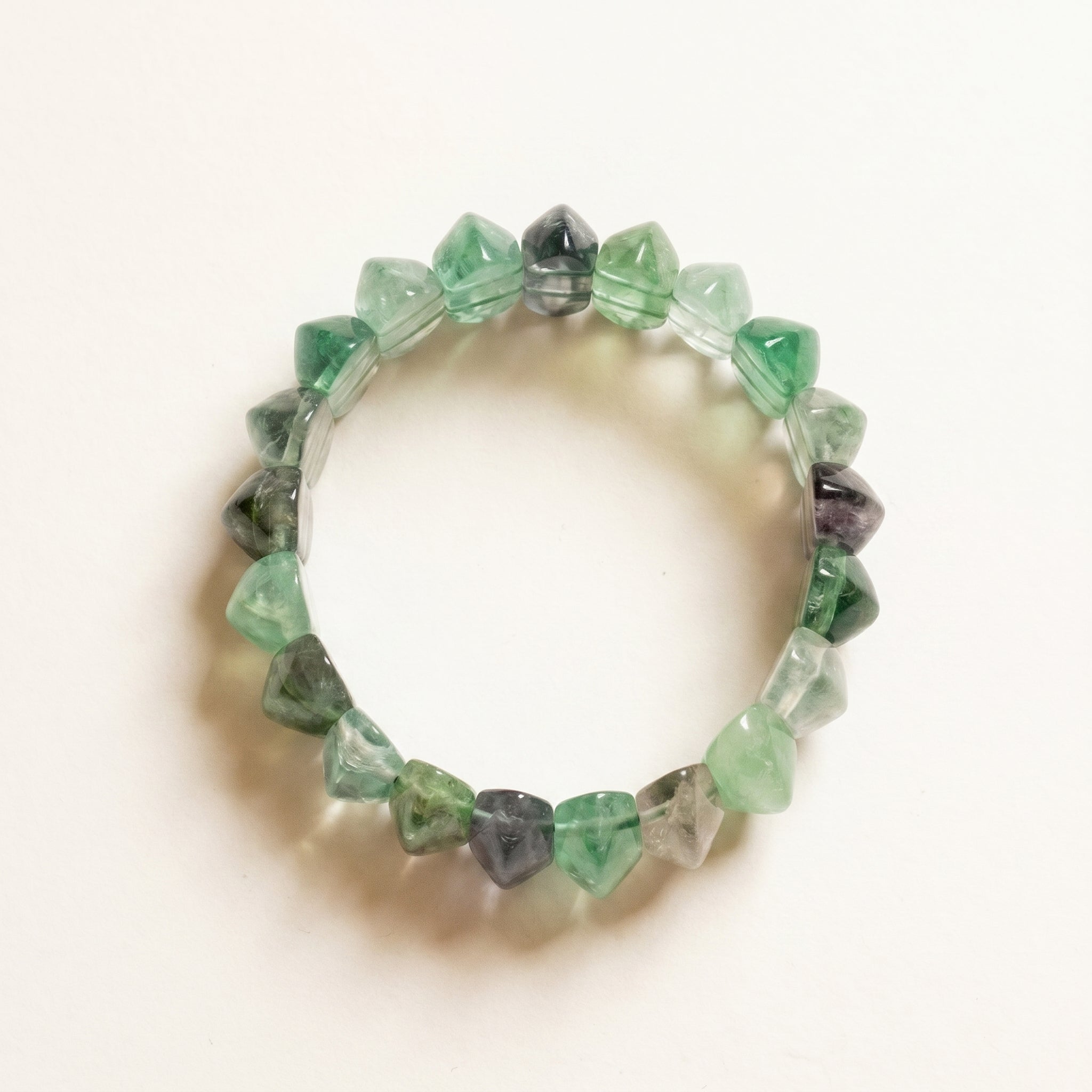 Chip Stone Stretch Fluorite Bracelet