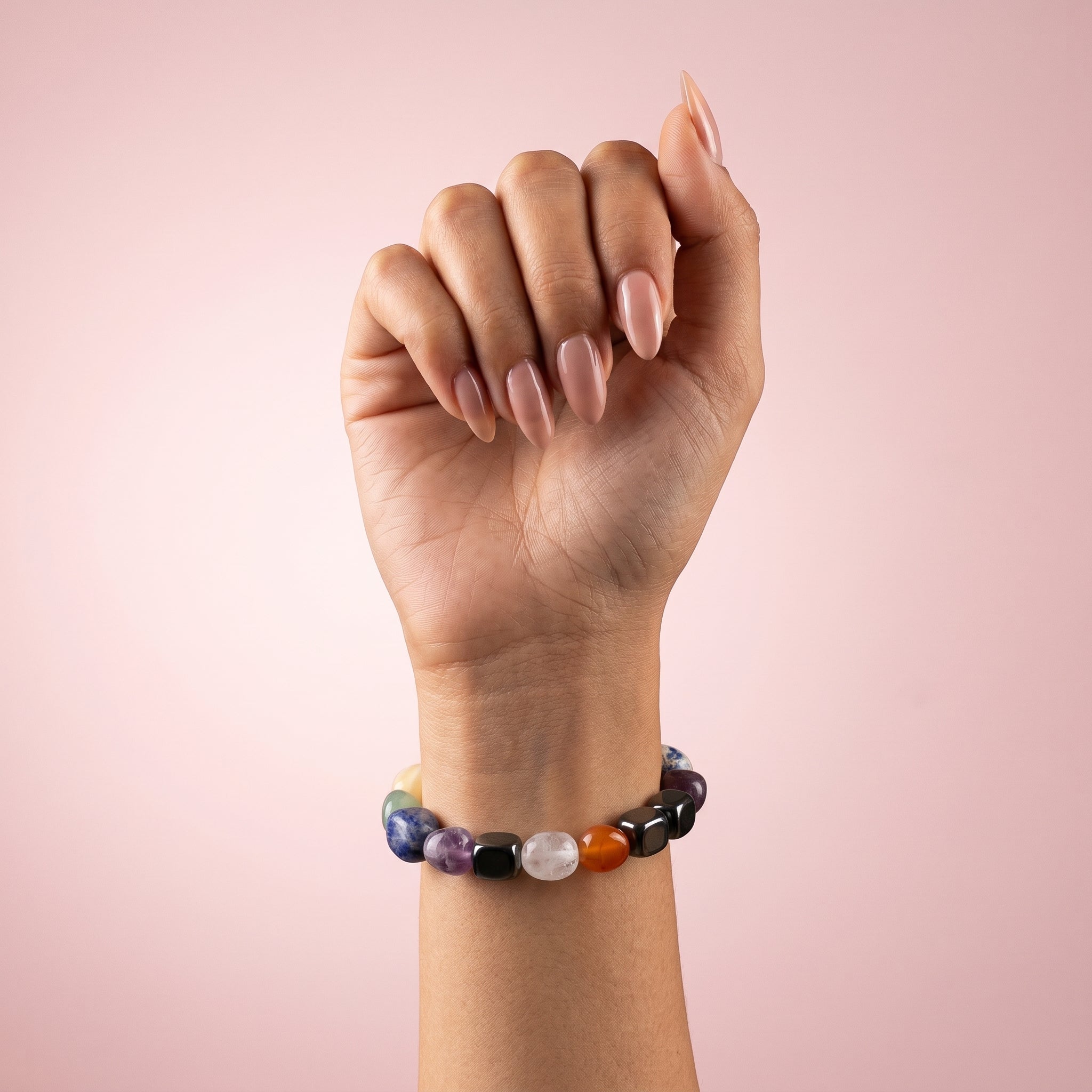 7 Chakra Tumbled Stone Bracelet
