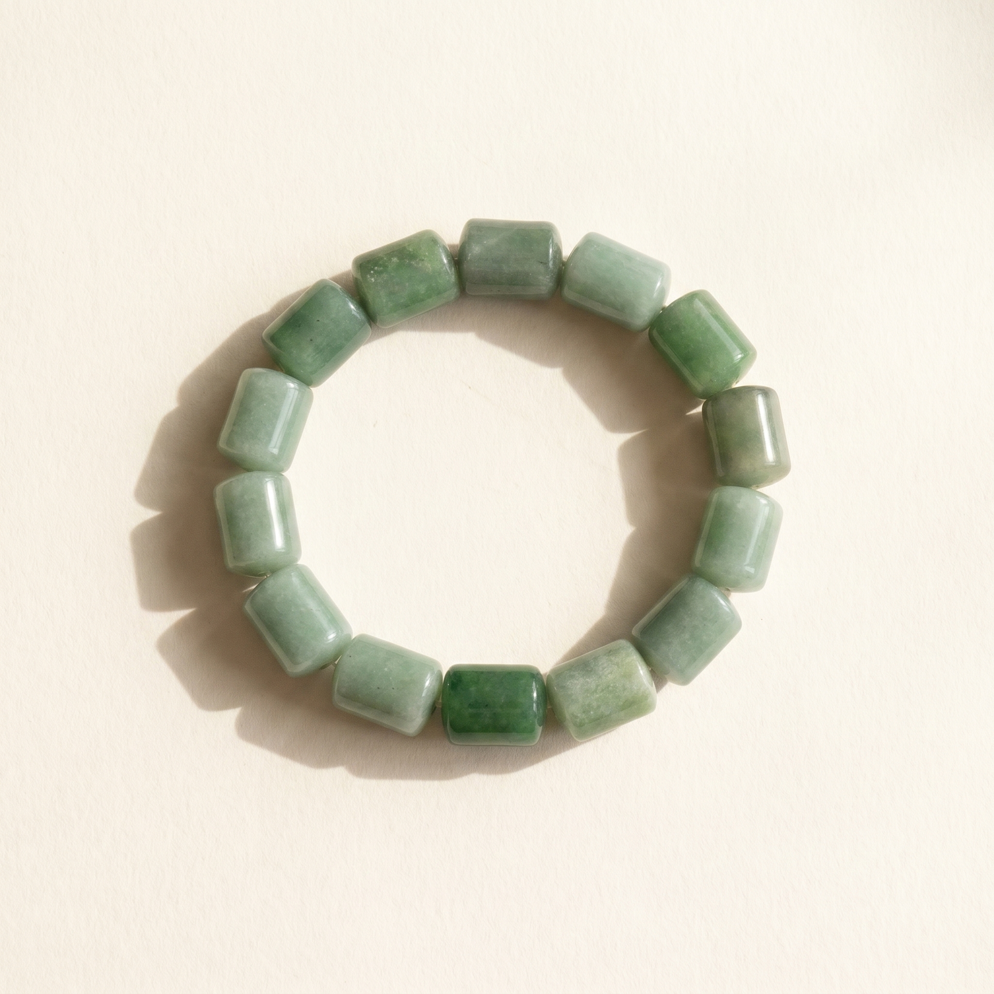Green Aventurine Barrel Bracelet