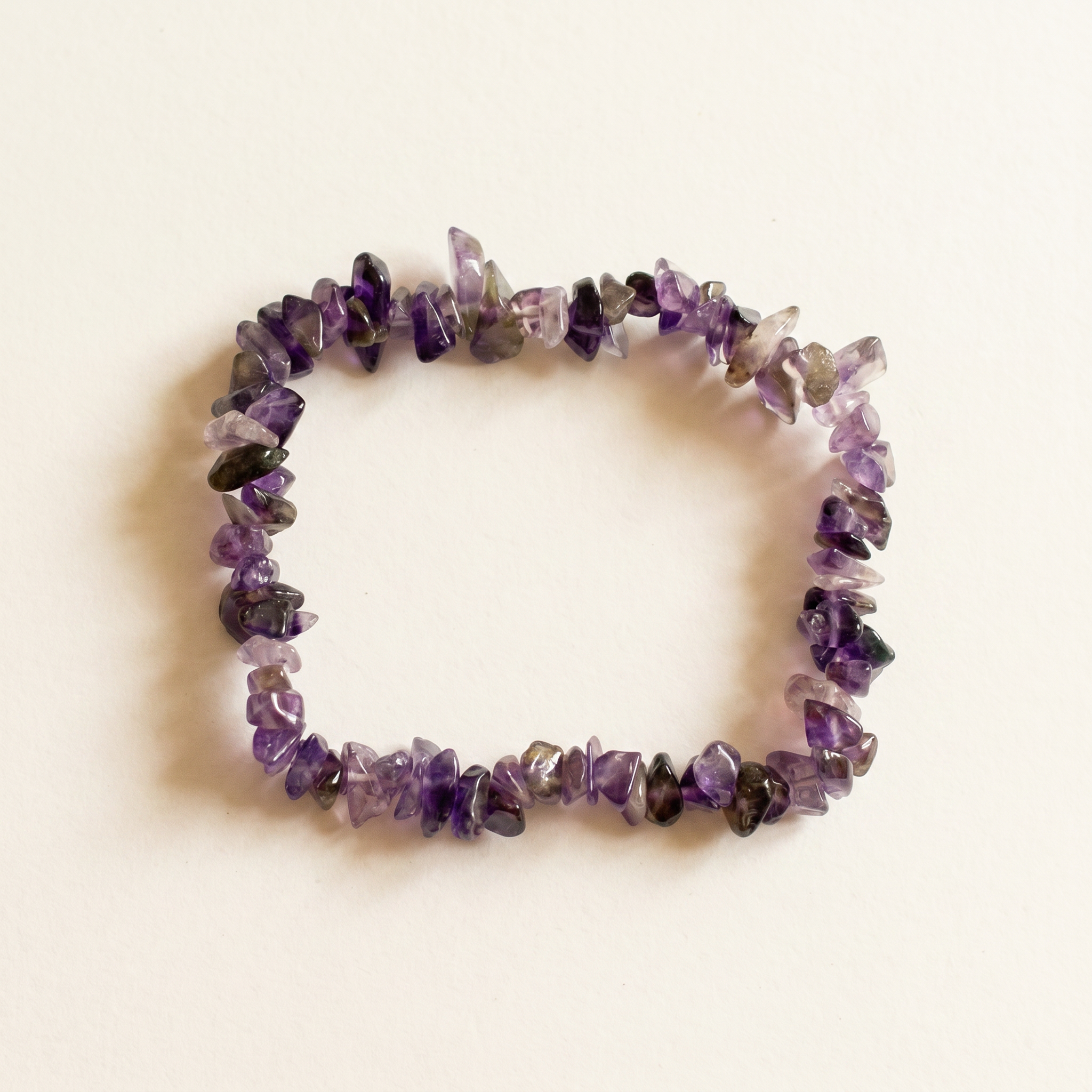 Amethyst Chip Stone Bracelet