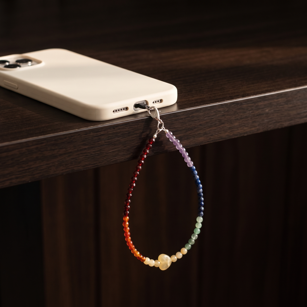 Multi-Stone Phone Charm