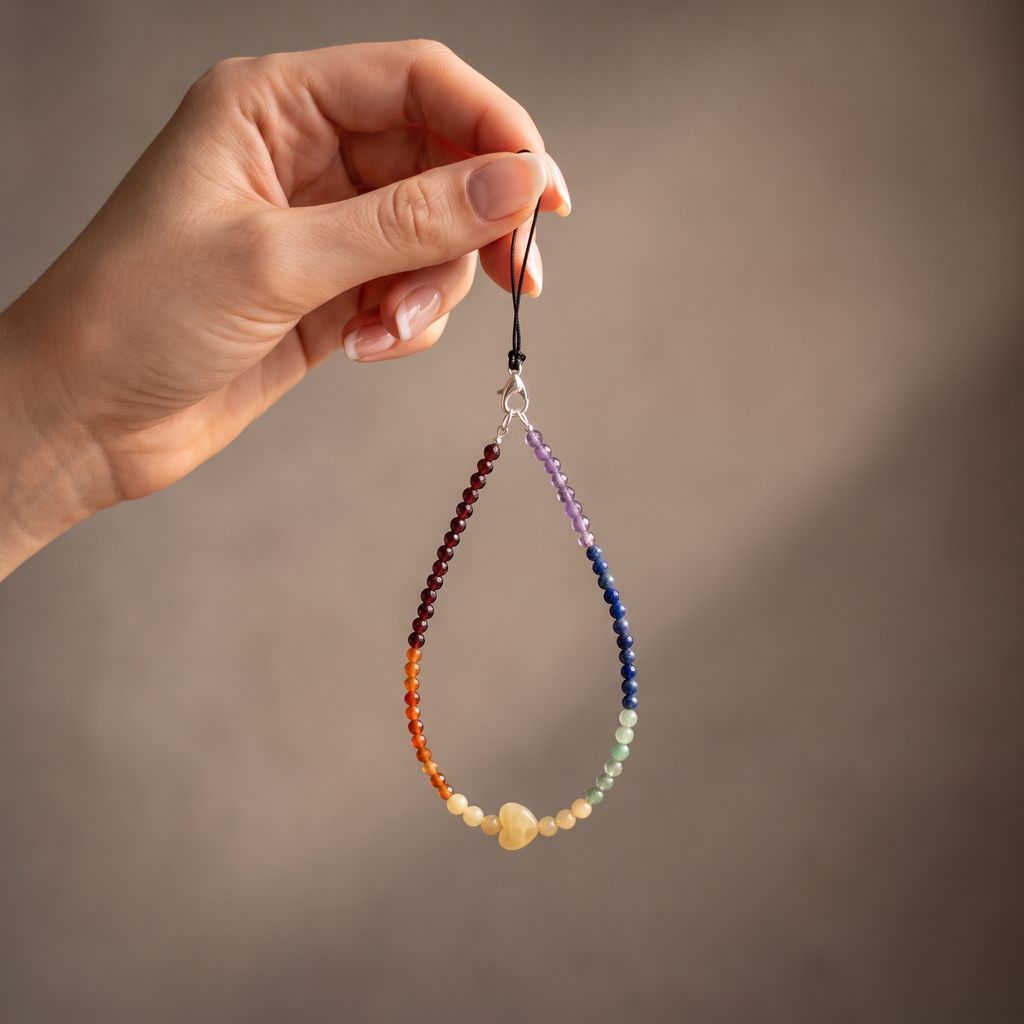 Multi-Stone Phone Charm