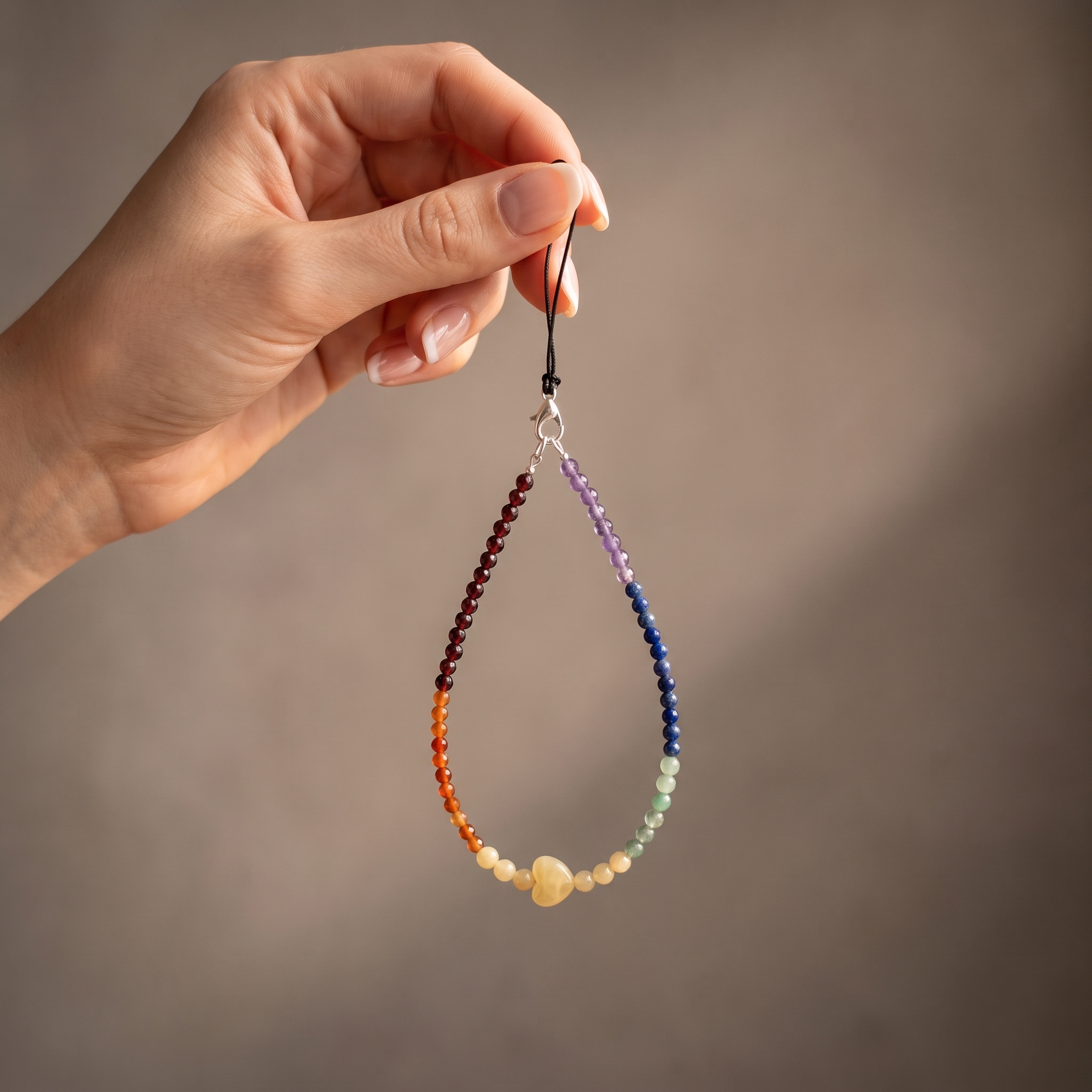 Multi-Stone Phone Charm