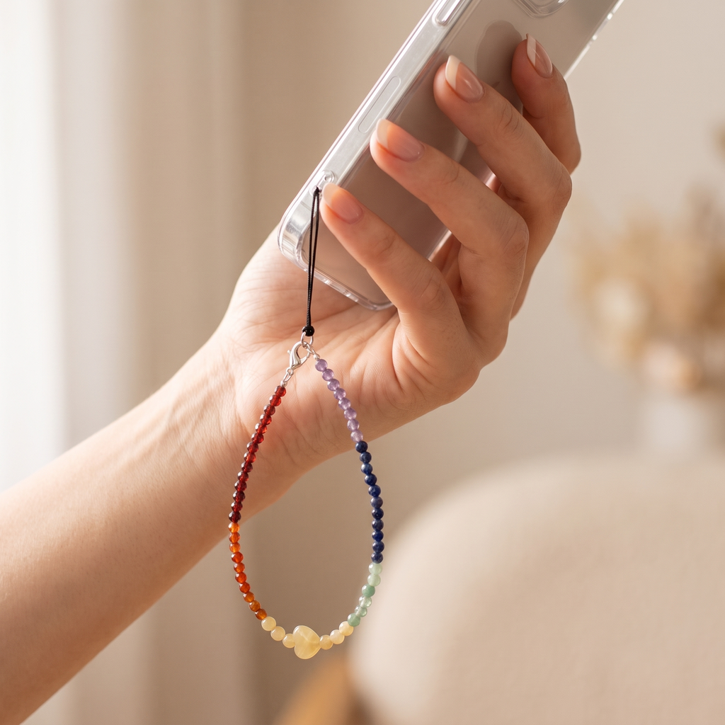 Multi-Stone Phone Charm